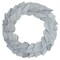 Vickerman Natural Botanicals 24" Natural Palm Spear Wreath. This wreath measures 24 inches in diameter. It features natural palm spear leaves on a coco fiber base. This is a dried and preserved natural product.